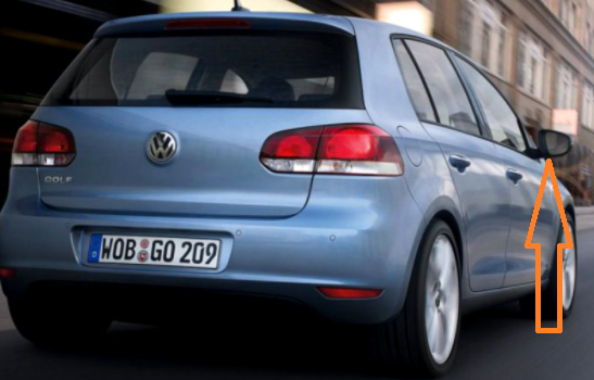 golf 6 sağ ayna camı